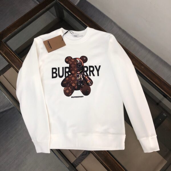 New Series Round Neck Hoodie Burberry Round Neck Hoodie with Large Shoulder Drop Official Same Style